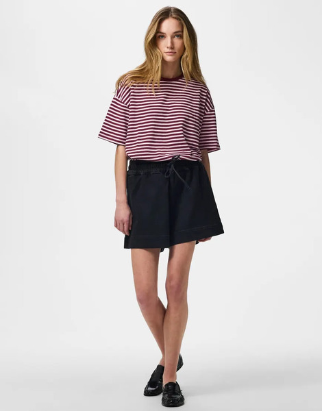  Pieces Denim Shorts In Black 