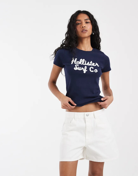  Pieces Mid Waist Denim Shorts In White 