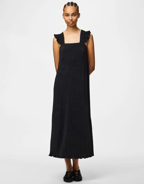  Pieces Midi Dress In Black 
