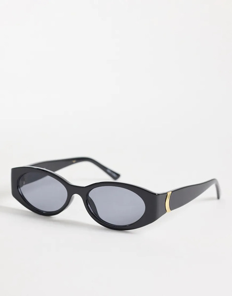  Pieces Oval Sunglasses In Black 