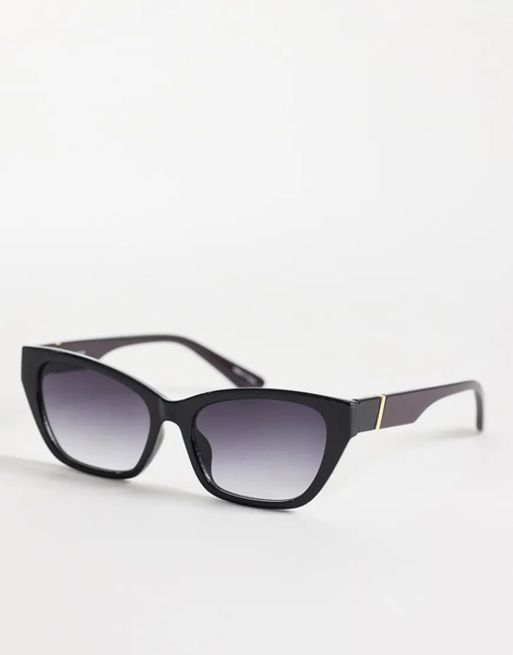 Pieces Rectangular Sunglasses In Black 