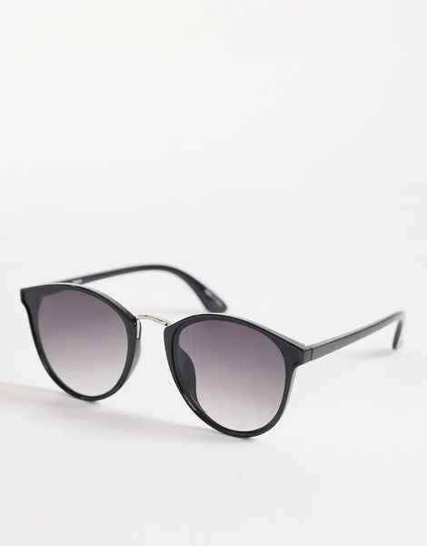  Pieces Round Sunglasses In Black 