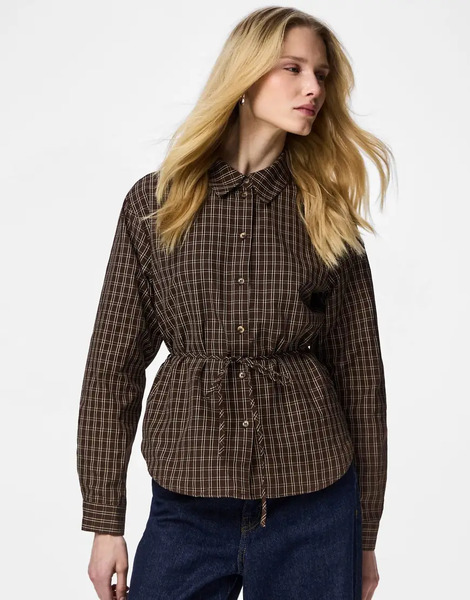  Pieces Shirt In Hot Fudge Brown 