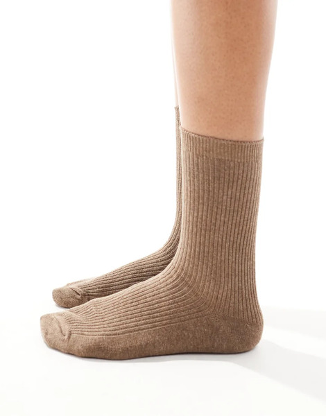  Pieces Socks In Taupe Grey Neutral 