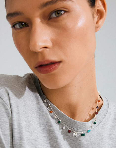  Pilgrim Between Necklace In Silver Plated 