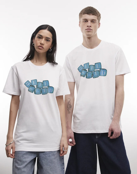  Prnt   Defected Records   Dice T Shirt In White 
