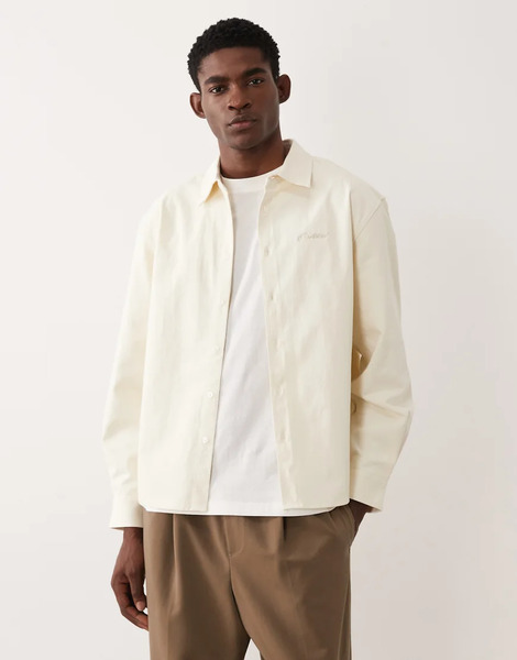 Prohibited Drift Long Sleeve Shirt In Off White 
