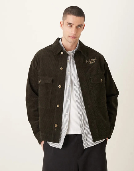  Prohibited Pitstop Overshirt In Brown 
