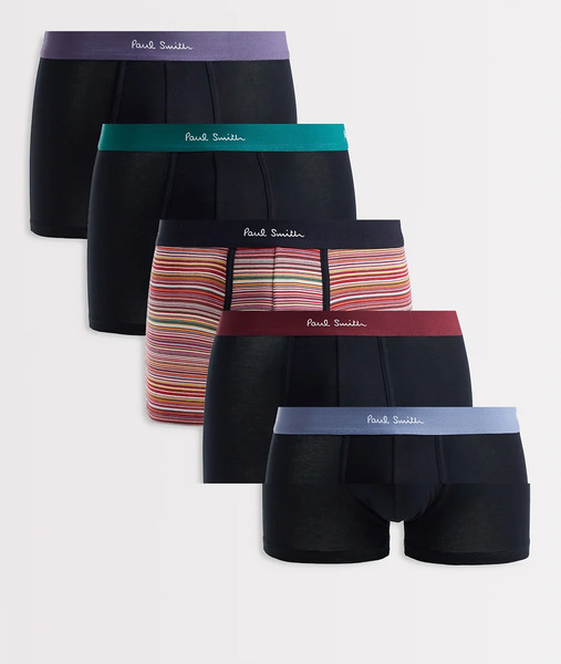  Ps Paul Smith Trunks 5 Pack Signature Stripe In Multi 