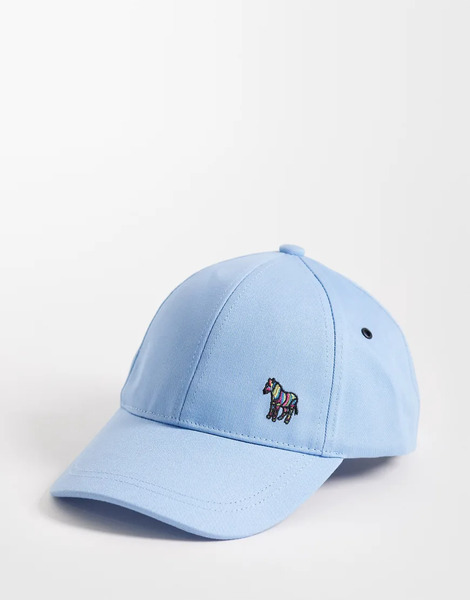  Ps Paul Smith Zebra Logo Cap In Blue 