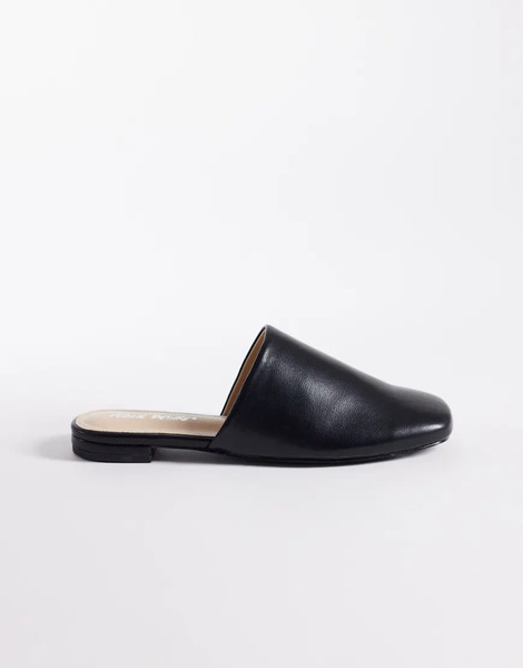  Public Desire Emmi Flat Mules In Black 