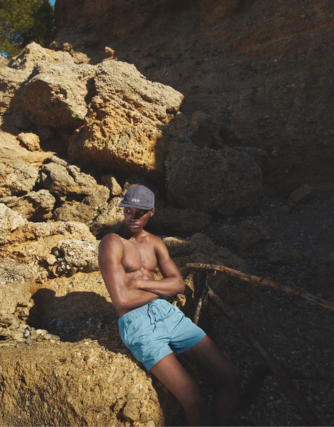  Pull & Bear Basic Swim Shorts In Navy 