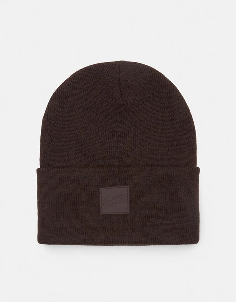  Pull & Bear Beanie Hat In Brown 