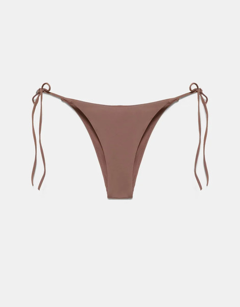 Pull & Bear Bikini Bottoms In Mole Brown 