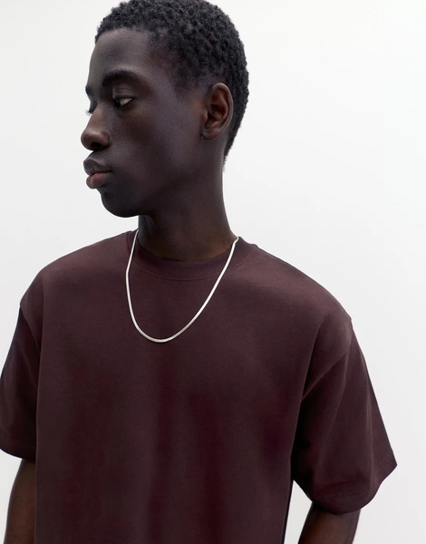  Pull & Bear Boxy Oversized Short Sleeve T Shirt In Ash Grey 