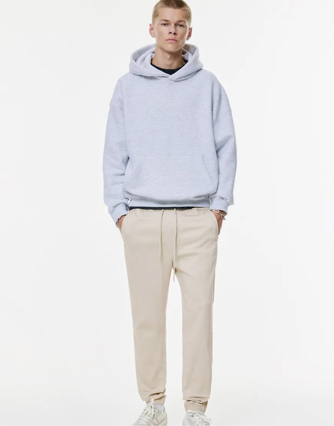  Pull & Bear Comfort Joggers In Stone Neutral 