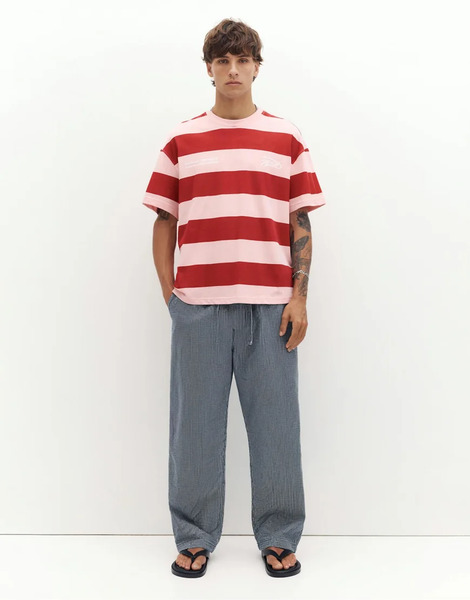  Pull & Bear Denim Joggers In Blue 