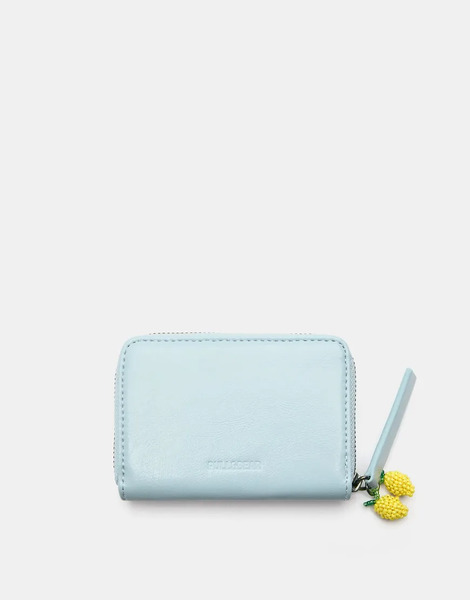  Pull & Bear Embellished Purse In Blue 