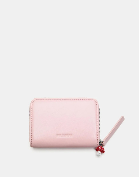  Pull & Bear Embellished Purse In Pink Neutral 