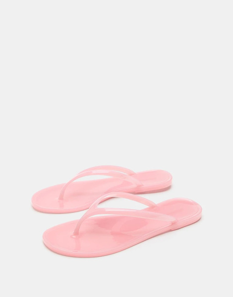  Pull & Bear Jelly Sandals In Pink Neutral 
