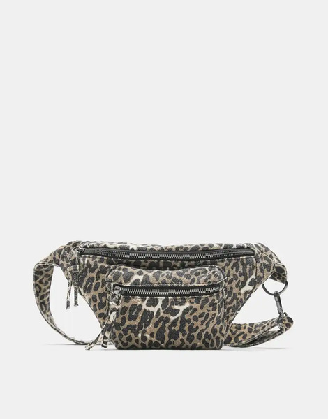  Pull & Bear Leopard Print Belt Bag In Leopard Multi 