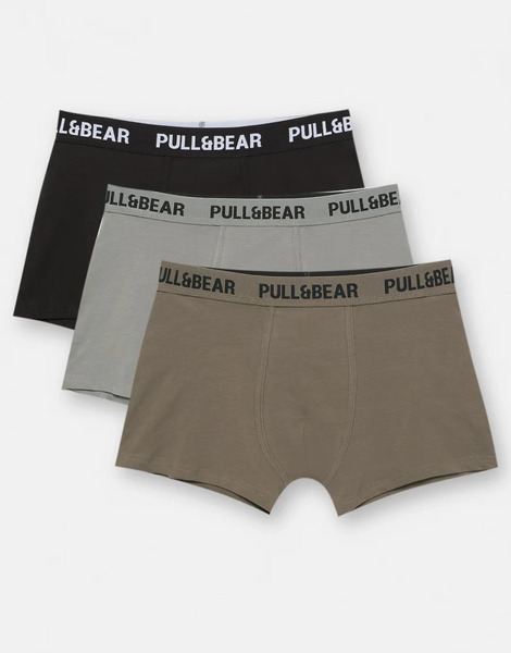  Pull & Bear Pack Of 3 Boxers In Others Multi 