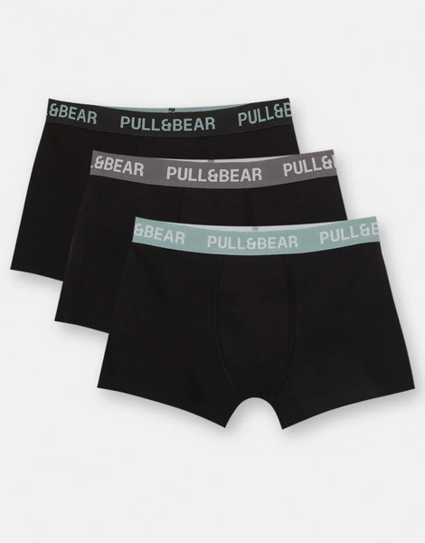  Pull & Bear Pack Of 3 Boxers In Others Multi 