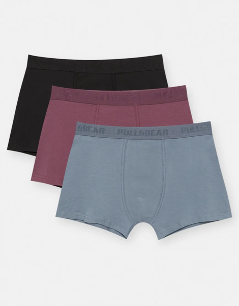  Pull & Bear Pack Of 3 Boxers In Others Multi 