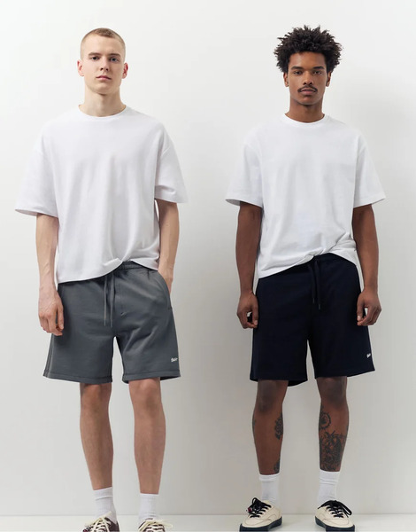  Pull & Bear 2 Pack Of Stwd Bermuda Short Sweatpants In Grey 