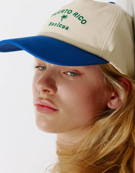  Pull & Bear Puerto Rico Cap In Ice White 