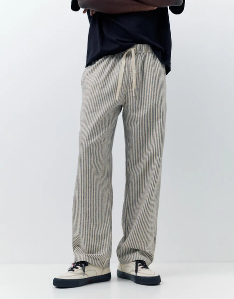  Pull & Bear Rustic Striped Trousers Multi 