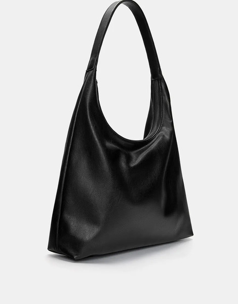  Pull & Bear Shopper Bag In Black 