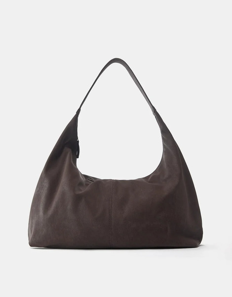  Pull & Bear Shopper Bag In Brown 