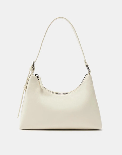  Pull & Bear Shoulder Bag In Ecru In Ecru White 