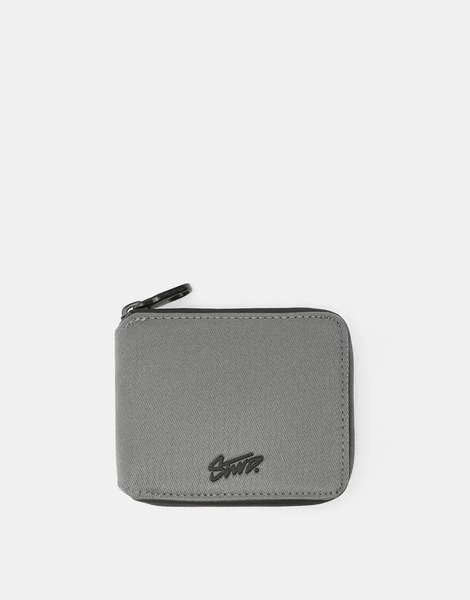  Pull & Bear Stwd Wallet In Grey 