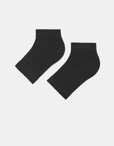  Pull & Bear Toecap Free Socks In Black 