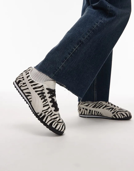  Puma Arizona Trainers In Zebra Print Black 