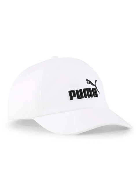 Puma Ess No.1 Logo Baseball Cap In Puma White 