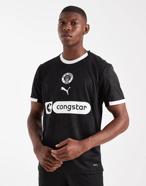  Puma Fc St. Pauli 25/26 Third Jersey In Black And White 