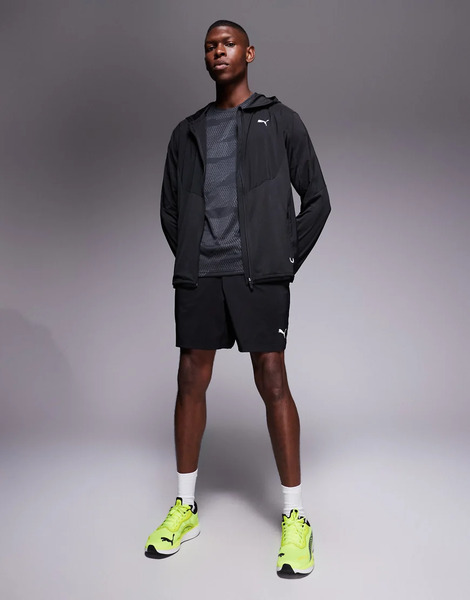  Puma Flex Fabric Mix Jacket In Black 
