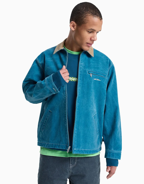  Quiksilver Shaper Pad Workwear Jacket In Blue 