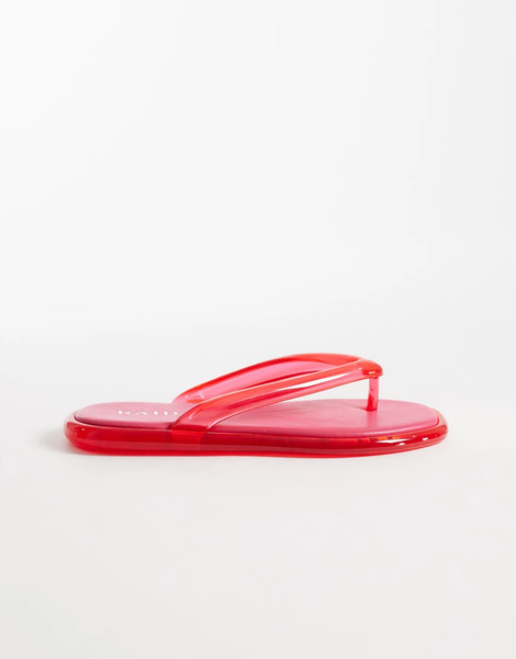  Raid Aziel Jelly Flip Flops In Pink 