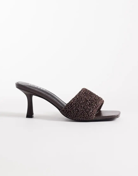  Raid Caprice Kitten Heel Sandals In Brown 