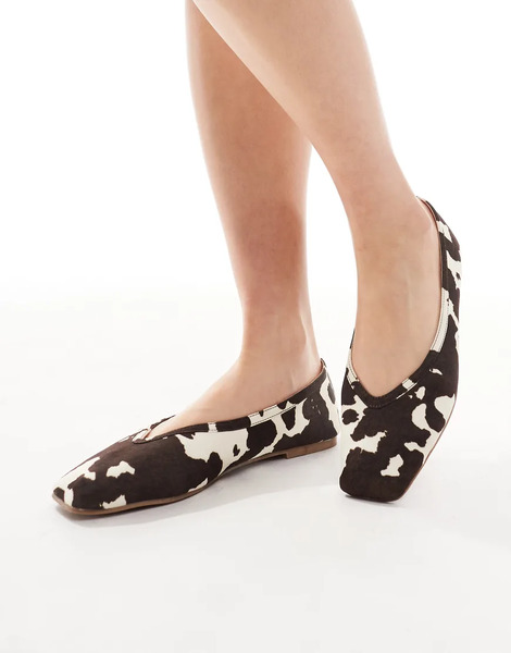  Raid Maryana Square Toe Ballet Flats Multi 