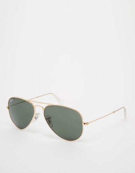  Ray Ban Large Aviator Sunglasses Gold 