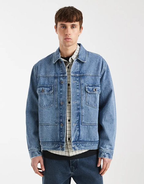  Redefined Rebel Abel Denim Jacket In Light Blue 