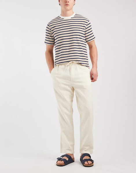  Redefined Rebel Gus Comfort Fit Trousers In Neutral 