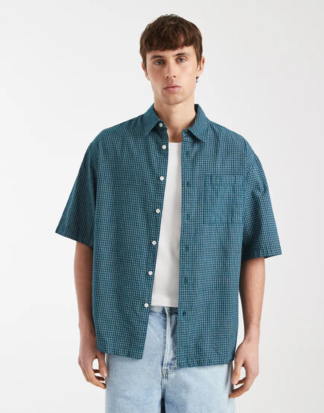  Redefined Rebel Magnus Oversized Shirt In Green 