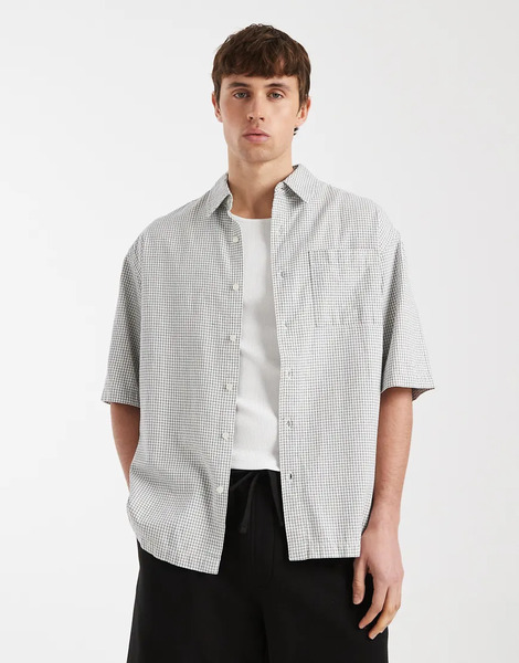  Redefined Rebel Magnus Oversized Shirt In White 