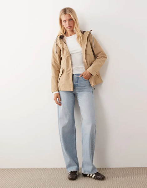  Regatta Bayletta Hooded Jacket In Barleycorn Dark Leopard Neutral 